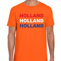 Holland / Nederland fan t-shirt oranje voor heren