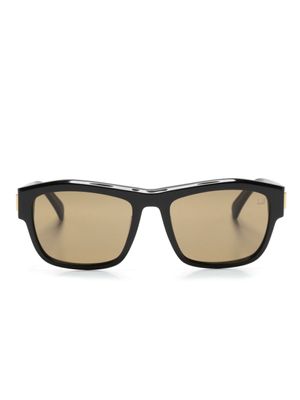 Dunhill lunettes de soleil à monture rectangulaire - Noir