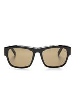 Dunhill lunettes de soleil à monture rectangulaire - Noir