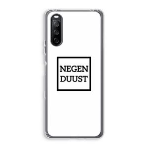 Negenduust vierkant: Sony Xperia 10 III Transparant Hoesje