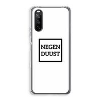 Negenduust vierkant: Sony Xperia 10 III Transparant Hoesje