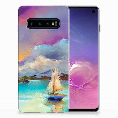 Smartphone hoesje Samsung Galaxy S10 Boat