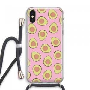 Dancing avocados: iPhone XS Max Transparant Hoesje met koord