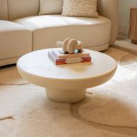 Brix Ronde Salontafel Dune Beton, 80cm - Beige