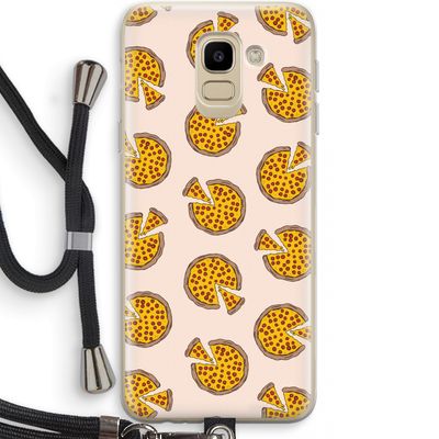 You Had Me At Pizza: Samsung Galaxy J6 (2018) Transparant Hoesje met koord