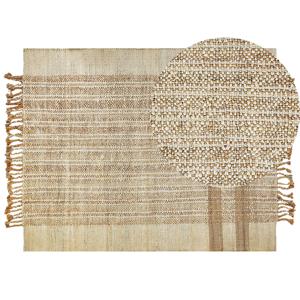 Beliani ORTAOBA - Gevlochten-Beige-Jute