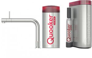 Quooker Front met COMBI+ boiler en CUBE reservoir 5-in-1 kokend water kraan RVS