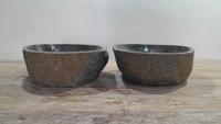 Riviersteen waskommen set RS250301AB, 38x34x15 cm