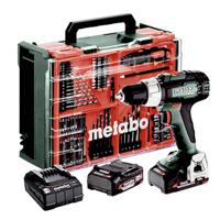 Metabo SB 18 L Set 614053710 Accu-slagmoersleutel 60 Nm 18 V Aantal meegeleverde accus: 2 2 Ah Li-ion Brushless, Incl. koffer, Incl. 2 accus, Incl. lader,