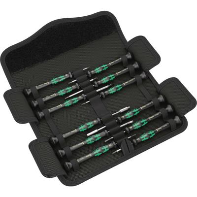 Wera Kraftform Micro 12 Electronics 1 Schroevendraaierset Elektronica en fijnmechanica 12-delig Plat, Kruiskop Phillips, Inbus, Spanner, Torx BO, Torx plus,