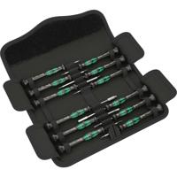 Wera Kraftform Micro 12 Electronics 1 Schroevendraaierset Elektronica en fijnmechanica 12-delig Plat, Kruiskop Phillips, Inbus, Spanner, Torx BO, Torx plus,