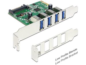 DeLOCK 89360 interfacekaart/-adapter Intern USB 3.2 Gen 1 (3.1 Gen 1)