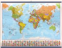 Wereldkaart Politiek, 68 x 53 cm | Maps International - thumbnail