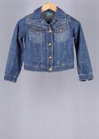 United Colours Of Benetton Blue vintage denim jacket in size XXS for Unisex