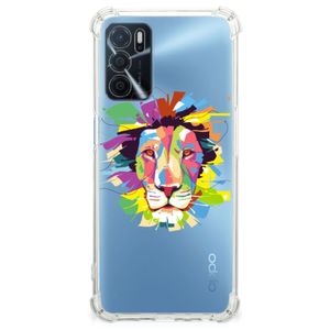 OPPO A16 | A16s | A54s Stevig Bumper Hoesje Lion Color