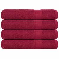 VidaXL Saunahanddoeken 4 st 80x200 cm 360g/m² 100% katoen bordeauxrood VidaXL Saunahanddoeken 4 st 80x200 cm 360g/m² 100% katoen bordeauxrood