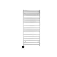 Electrische Wifi Radiator Sanicare HVP Carini Moda 120x60 cm Mat Wit Met Thermostaat Zwart Linksonder