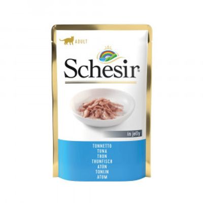 Schesir tonijn (jelly) natvoer kat (zakjes 85 g) 1 doos (20 x 85 g)
