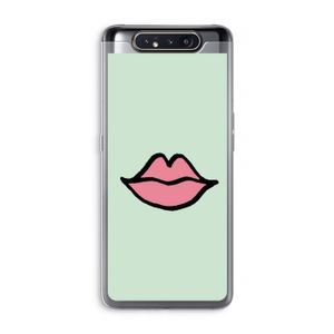 Kusje: Samsung Galaxy A80 Transparant Hoesje