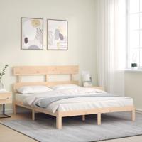Bedframe zonder matras massief grenenhout 160x200 cm