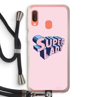 Superlady: Samsung Galaxy A20e Transparant Hoesje met koord