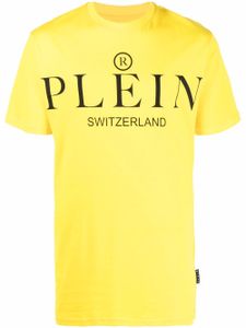 Philipp Plein t-shirt en coton à logo imprimé - Jaune