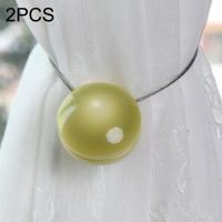 2 PC's Fashion Cat Eye hars staaldraad magneet gordijn gesp Tie Rope(Green) 2 PC's Fashion Cat Eye hars staaldraad magneet gordijn gesp Tie Rope(Green)