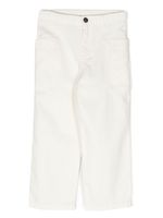 Bonpoint pantalon en toile à coupe droite - Blanc