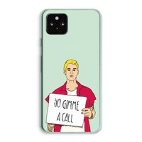 Gimme a call: Google Pixel 5a 5G Transparant Hoesje