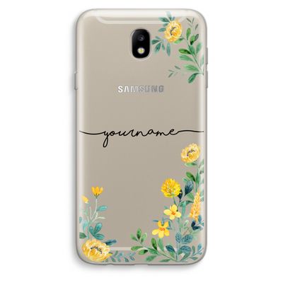 Gele bloemen: Samsung Galaxy J7 (2017) Transparant Hoesje