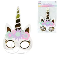 Flomo unicorn maskers 23 cm set van 3 | 36 stuks