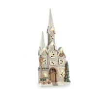 Kerstversiering Krist+ CC2187107 CC2187107 Wit Bruin Groen Grijs Huis Kerstmis 20 x 125 x 55 cm LED Licht Muziek