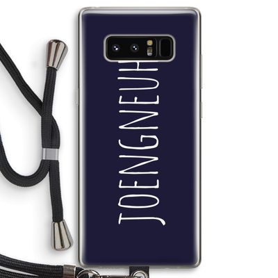 Joengneuh!: Samsung Galaxy Note 8 Transparant Hoesje met koord