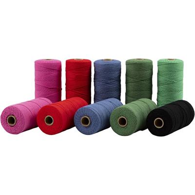 Creativ Company Macramé koord, l: 315 m, dikte 1 mm, dunne kwaliteit 12/12, sterke kleuren, 10x220 gr/ 1 doos
