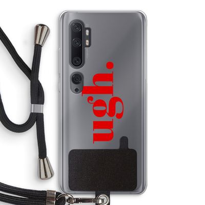 Ugh: Xiaomi Mi Note 10 Transparant Hoesje met koord