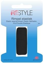 Restyle Rimpel Elastiek 20 meter 000 Zwart