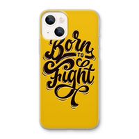 Born to Fight: iPhone 13 mini Transparant Hoesje