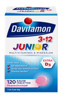 Davitamon Junior 3+ Kauw Vitamines Framboos
