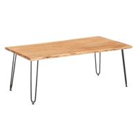Bijzettafel Gift Decor FM 0323-112 Live Edge Bruin Zwart 120 x 60 x 46 cm 120 x 4 x 60 cm