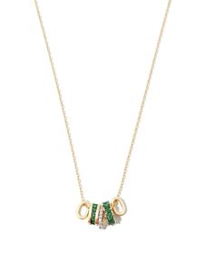Adina Reyter collier en or 14ct serti de diamants et émeraudes