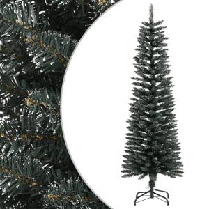 VidaXL Kunstkerstboom met standaard smal 150 cm PVC groen