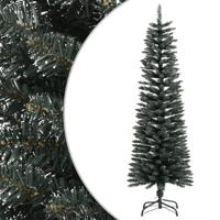 VidaXL Kunstkerstboom met standaard smal 150 cm PVC groen - thumbnail