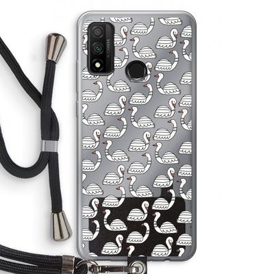 Zwanen: Huawei P Smart (2020) Transparant Hoesje met koord