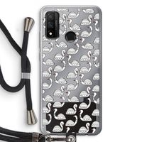 Zwanen: Huawei P Smart (2020) Transparant Hoesje met koord