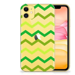 Apple iPhone 11 TPU bumper Zigzag Groen