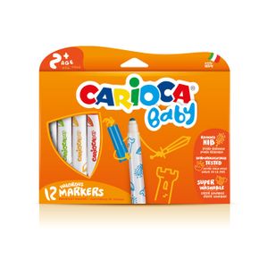 Carioca Marker 2+ viltstift Extra vet Meerkleurig 12 stuk(s)