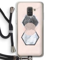 Creatieve toets: Samsung Galaxy A8 (2018) Transparant Hoesje met koord