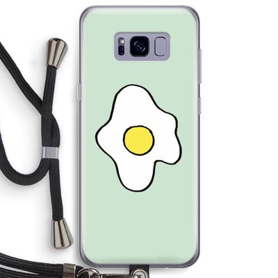 Spiegelei: Samsung Galaxy S8 Plus Transparant Hoesje met koord