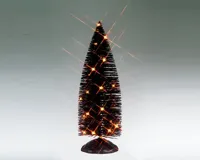 Lemax black bristle tree with orange lights verlichte boom Spooky Town 2025