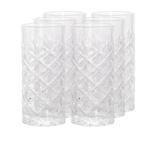 Luxe longdrinkglazen - 6x stuks - transparant - 250 ml